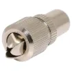 Metal 75 ohm PAL plug to suit RG6 size coaxial cable. Screw together design for easy connection.