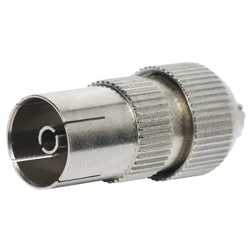 Metal line socket to suit RG6 and RG59.