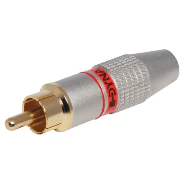 Super high-quality metal RCA plugs with gold plated contacts for ultra low connection loss.