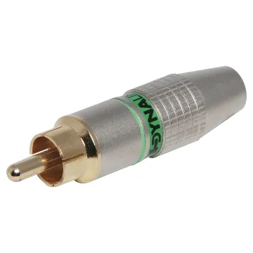 Super high-quality metal RCA plugs with gold plated contacts for ultra low connection loss.
