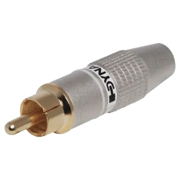 Super high-quality metal RCA plugs with gold plated contacts for ultra low connection loss.