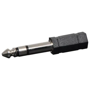 6.35mm Stereo Plug To 3.5mm Stereo Socket Adapter.