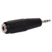 3.5mm socket to 2.5mm plug stereo adapter.