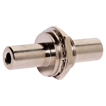 Allows easy connection from both sides via 3.5mm TRS connection. Ideal for custom AV wall plates or as a cable joiner. 12mm mounting hole. Stereo.