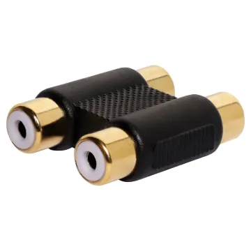 2 x RCA Socket to 2 x RCA Socket.
