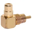 RCA to 1 x RCA Skt.

Depth when plugged in: 19mm
Overall dimensions: 32 x 25mm.