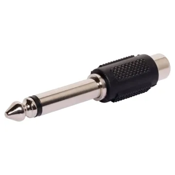 6.35mm Mono Plug to RCA Female Adapter.