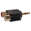 Stereo Plug. Ideal for plugging your PC or laptop audio/headphone output into your home stereo, mixer etc.
Just add an RCA lead.
