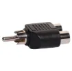 Rca Plug to 2 RCA Sockets. Note: Not suitable for use with composite video signals (yellow RCA).