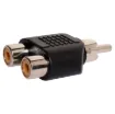Rca Plug to 2 RCA Sockets. Note: Not suitable for use with composite video signals (yellow RCA).