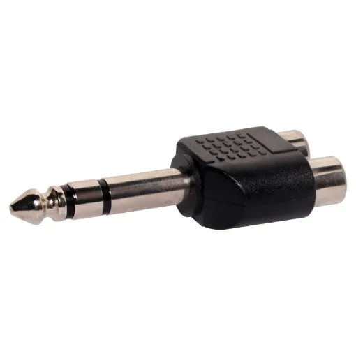 Stereo Plug.

Will save the day when you run out of TRS insert leads and all you have are RCA leads.