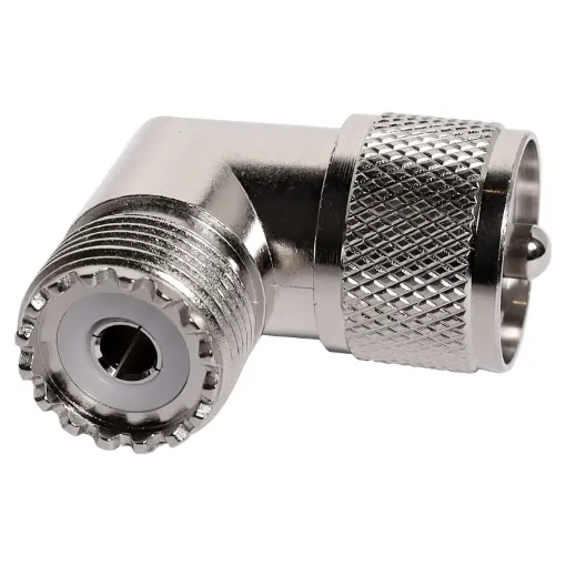 Right Angle PL259 Male To SO239 Female Adapter