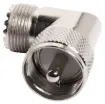 Right Angle PL259 Male To SO239 Female Adapter