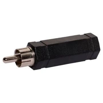 RCA Male to 6.35mm Stereo Socket Adapter.