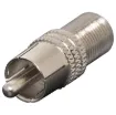 RCA Male to F Connector Female Adapter