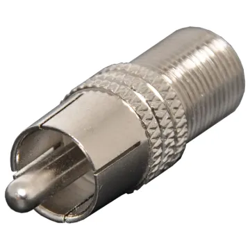 RCA Male to F Connector Female Adapter