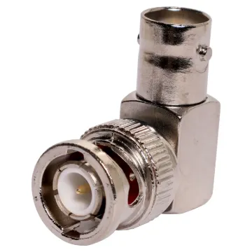 Male to female BNC, 90deg. Right angle adaptor