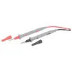 Shrouded banana plugs and soft rubber construction. Cat 3 1KV 10A approved. Strain relief at both ends for long service life. Test pins have a unique banana plug end allowing them to be plugged into test equipment easily.
