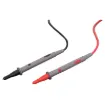 Shrouded banana plugs and soft rubber construction. Cat 3 1KV 10A approved. Strain relief at both ends for long service life. Test pins have a unique banana plug end allowing them to be plugged into test equipment easily.