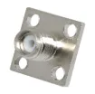 Female chassis mount type. Nickel plated finish.