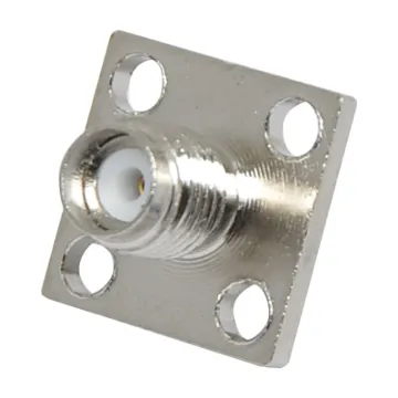 Female chassis mount type. Nickel plated finish.