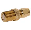 SMA male to F type female adaptor for connection between F type connection leads and SMA equipment.