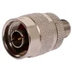 Interfaces F type coaxial equipment/leads with N type coaxial equipment/leads.