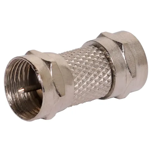 Male to Male F type connector joiner. Ideally used as gender changer.