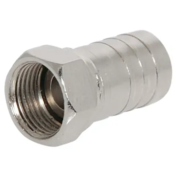 Features integral crimp ring. Suits RG6 coaxial cable.