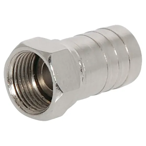 Features integral crimp ring. Suits RG6 coaxial cable.
