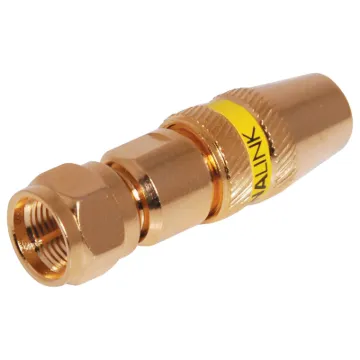 F Connector Male Screw On Gold Plated for hifi use