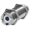 Female-Female, Panel Mount. Mounting Hole 15.5mm. SO239