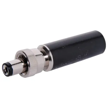 2.5mm Threaded Collar DC Plug.Suits P 0619, P 0623