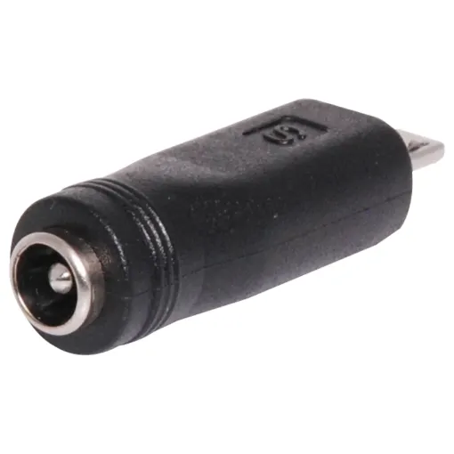 DC power adaptor. 2.1mm socket  to micro USB type A  plug.