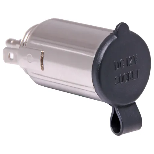 PVC cap prevents dust buildup. 2 piece design for flush mounting. Accepts 3.5mm bullet connector and 6.3mm spade socket. Requires 22mm cutout.