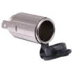 PVC cap prevents dust buildup. 2 piece design for flush mounting. Accepts 3.5mm bullet connector and 6.3mm spade socket. Requires 22mm cutout.