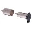 PVC cap prevents dust buildup. 2 piece design for flush mounting. Accepts 3.5mm bullet connector and 6.3mm spade socket. Requires 22mm cutout.