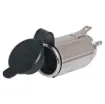 PVC cap prevents dust buildup. 2 piece design for flush mounting. Accepts 3.5mm bullet connector and 6.3mm spade socket. Requires 28mm cutout.