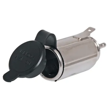 PVC cap prevents dust buildup. 2 piece design for flush mounting. Accepts 3.5mm bullet connector and 6.3mm spade socket. Requires 28mm cutout.