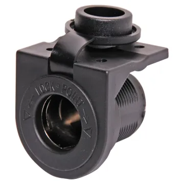 Rubber cap prevents dust buildup. 6.3mm spade terminal connection. Mounts under the dashboard (can be used without bracket if required).
