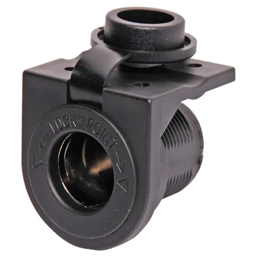 Rubber cap prevents dust buildup. 6.3mm spade terminal connection. Mounts under the dashboard (can be used without bracket if required).