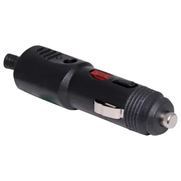 Fused at 10A 12VDC. Fitted with replaceable mini blade fuse and power LED.