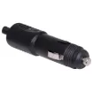 Fused at 10A 12VDC. Fitted with replaceable mini blade fuse and power LED.