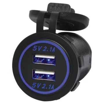 Connects directly to 12V with blue LED backlight. Designed to fit P 0679/80/81, but can also be used standalone. 4.2A DC max current. 28mm mounting hole. 19mm thread length.