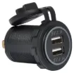 Connects directly to 12V with blue LED backlight. Designed to fit P 0679/80/81, but can also be used standalone. 4.2A DC max current. 28mm mounting hole. 19mm thread length.