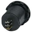 Measures 6-30V DC @ 10A max with internal shunt. 29mm mounting hole. 19mm thread length.