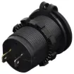 Connects directly to 12V with included flyleads. Fitted with rubber cap to prevent moisture and dust ingress. 3.1A DC max current (shared between the two USB ports). Waterproof, heat resistant and oil proof. Ideal for a range of electronic goods.
