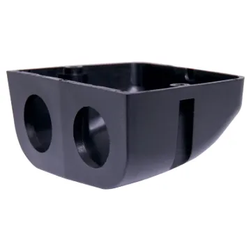 A surface mount enclosure with two holes suitable for mounting P 0675 car accessory socket, P 0677 dual usb charger and P 0672 volt meter. 110W x 48H x 79Dmm.