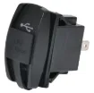 Connects directly to 12-24V with i6.8mm spade terminals. Fitted with rubber cap to prevent moisture and dust ingress. Designed to mount directly in a modern dashboard blanking panel.