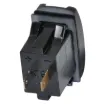 Connects directly to 12-24V with i6.8mm spade terminals. Fitted with rubber cap to prevent moisture and dust ingress. Designed to mount directly in a modern dashboard blanking panel.